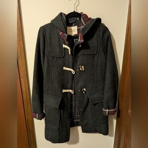 Thread & Supply Plaid Coat with Gray Accents